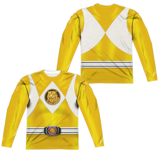 POWER RANGERS/YELLOW RANGER EMBLEM (FRONT/BACK PRINT)