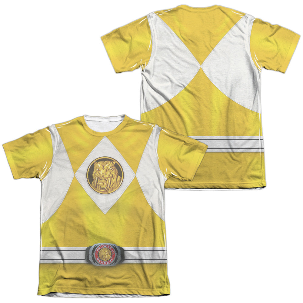 POWER RANGERS/YELLOW RANGER EMBLEM (FRONT/BACK PRINT)