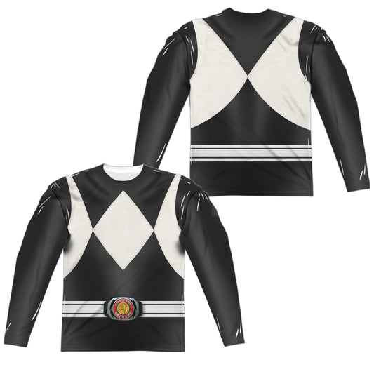 POWER RANGERS/BLACK RANGER (FRONT/BACK PRINT)