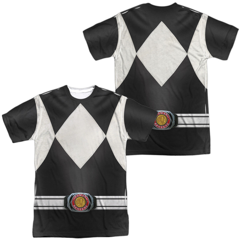 POWER RANGERS/BLACK RANGER (FRONT/BACK PRINT)