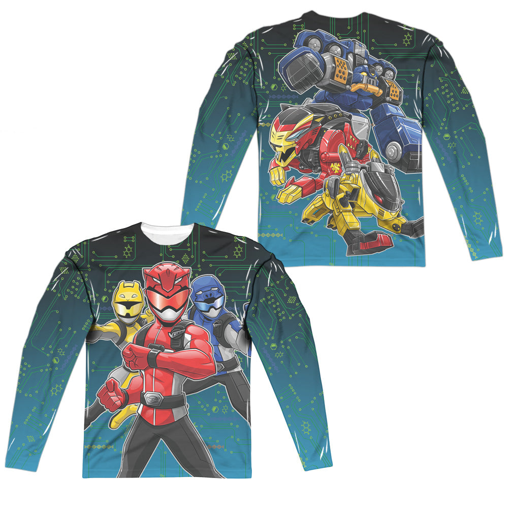 POWER RANGERS/BATTLE STANCE (FRONT/BACK PRINT)