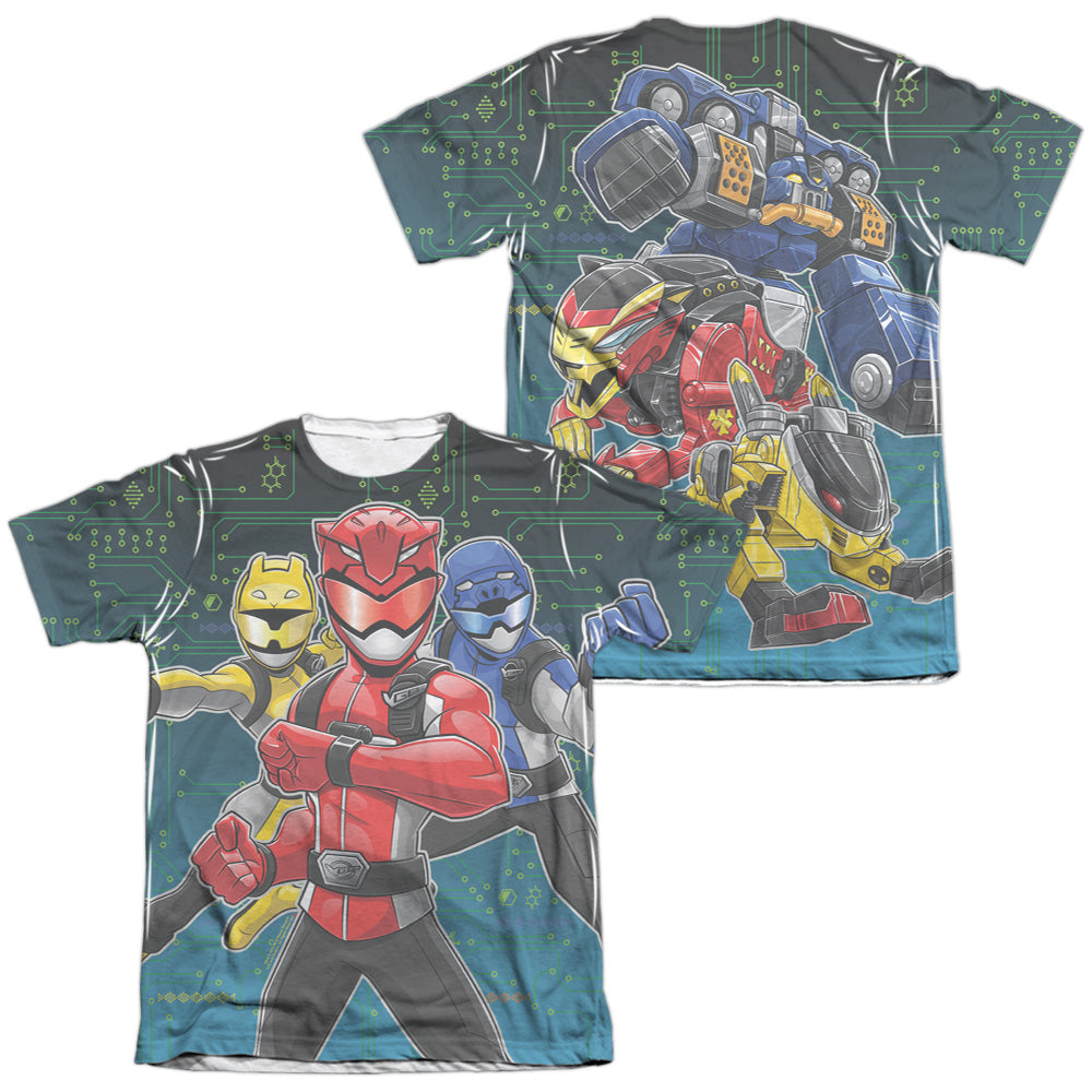 POWER RANGERS/BATTLE STANCE (FRONT/BACK PRINT)