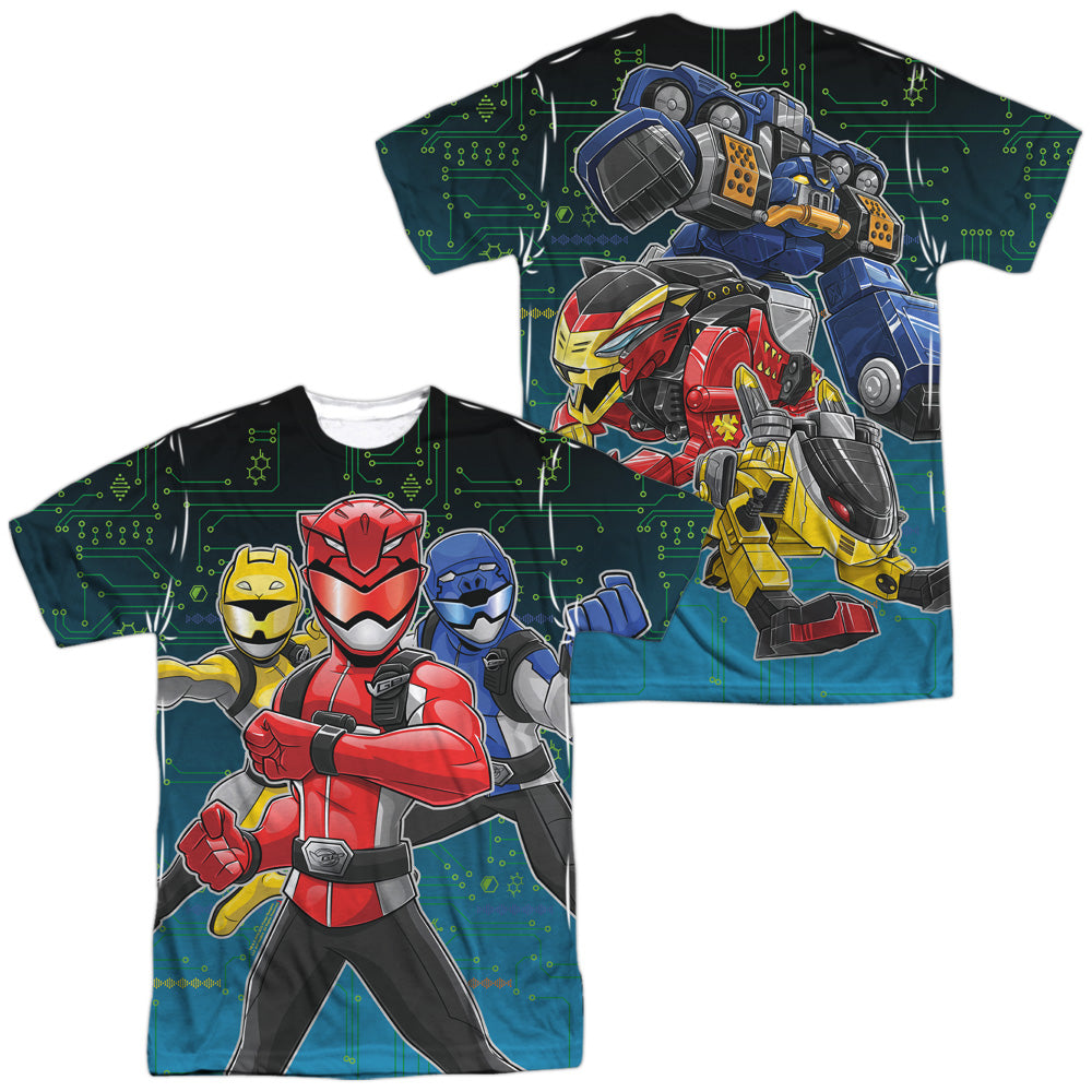 POWER RANGERS/BATTLE STANCE (FRONT/BACK PRINT)