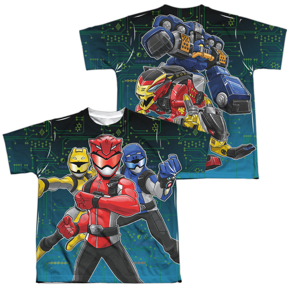 POWER RANGERS/BATTLE STANCE (FRONT/BACK PRINT)