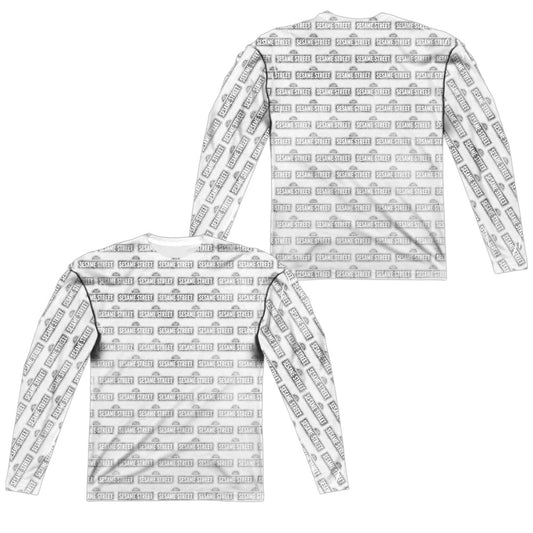 SESAME STREET/BW PATTERN (FRONT/BACK PRINT)