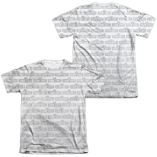 SESAME STREET/BW PATTERN (FRONT/BACK PRINT)