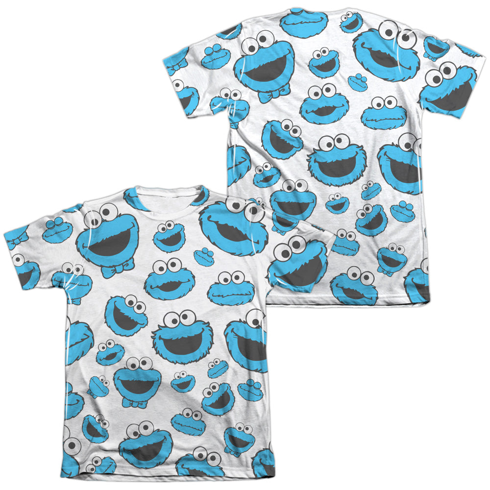 SESAME STREET/COOKIE FACE PATTERN (FRONT/BACK PRINT)
