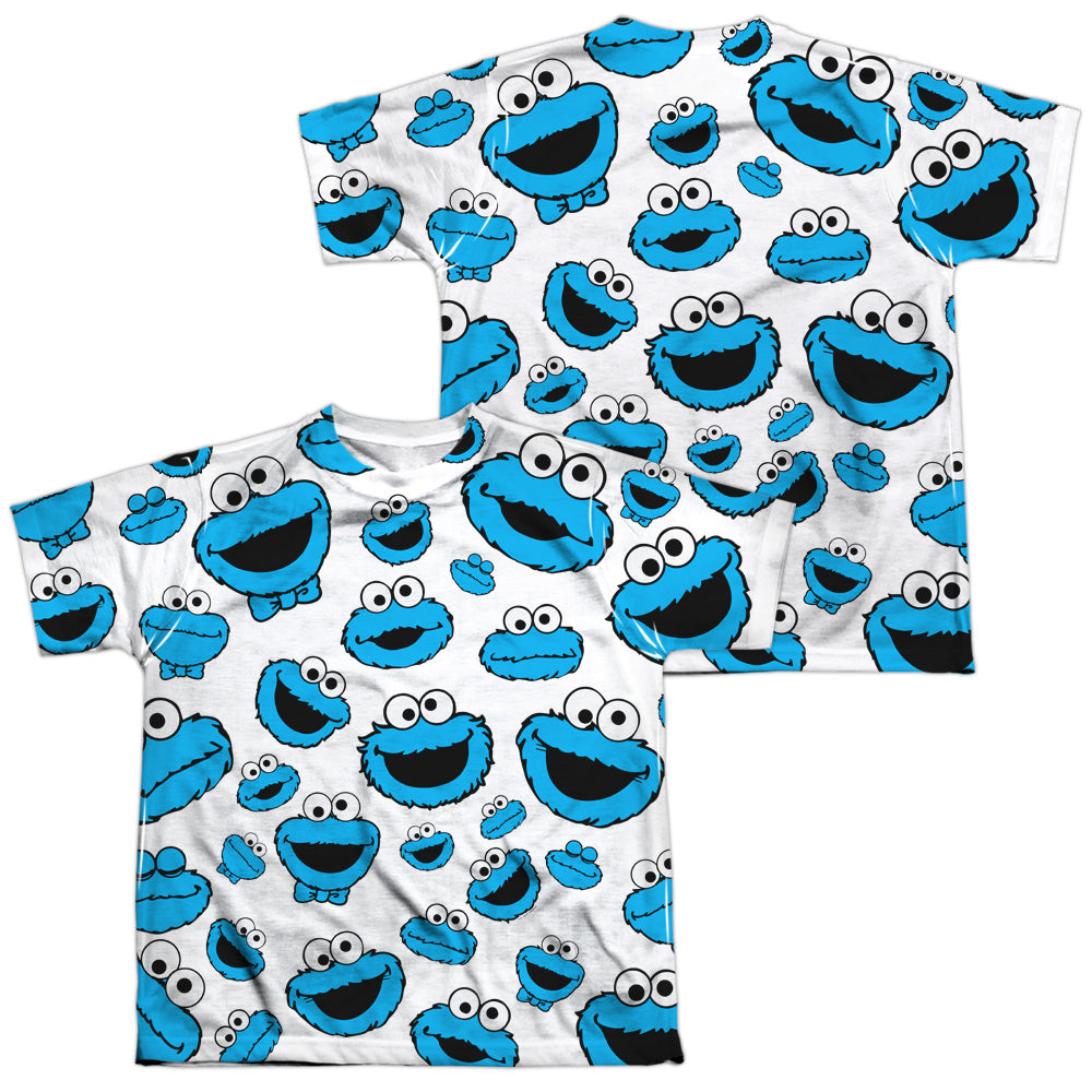 SESAME STREET/COOKIE FACE PATTERN (FRONT/BACK PRINT)