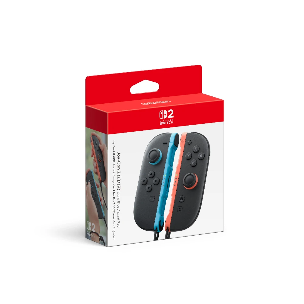 Switch 2 Joy-Con 2 (L)/(R): Light Blue / Light Red - Nintendo