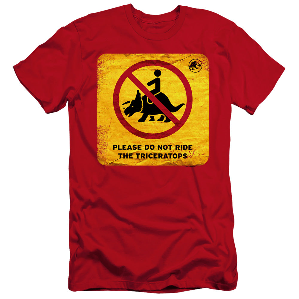 JURASSIC WORLD/DON'T RIDE SIGN