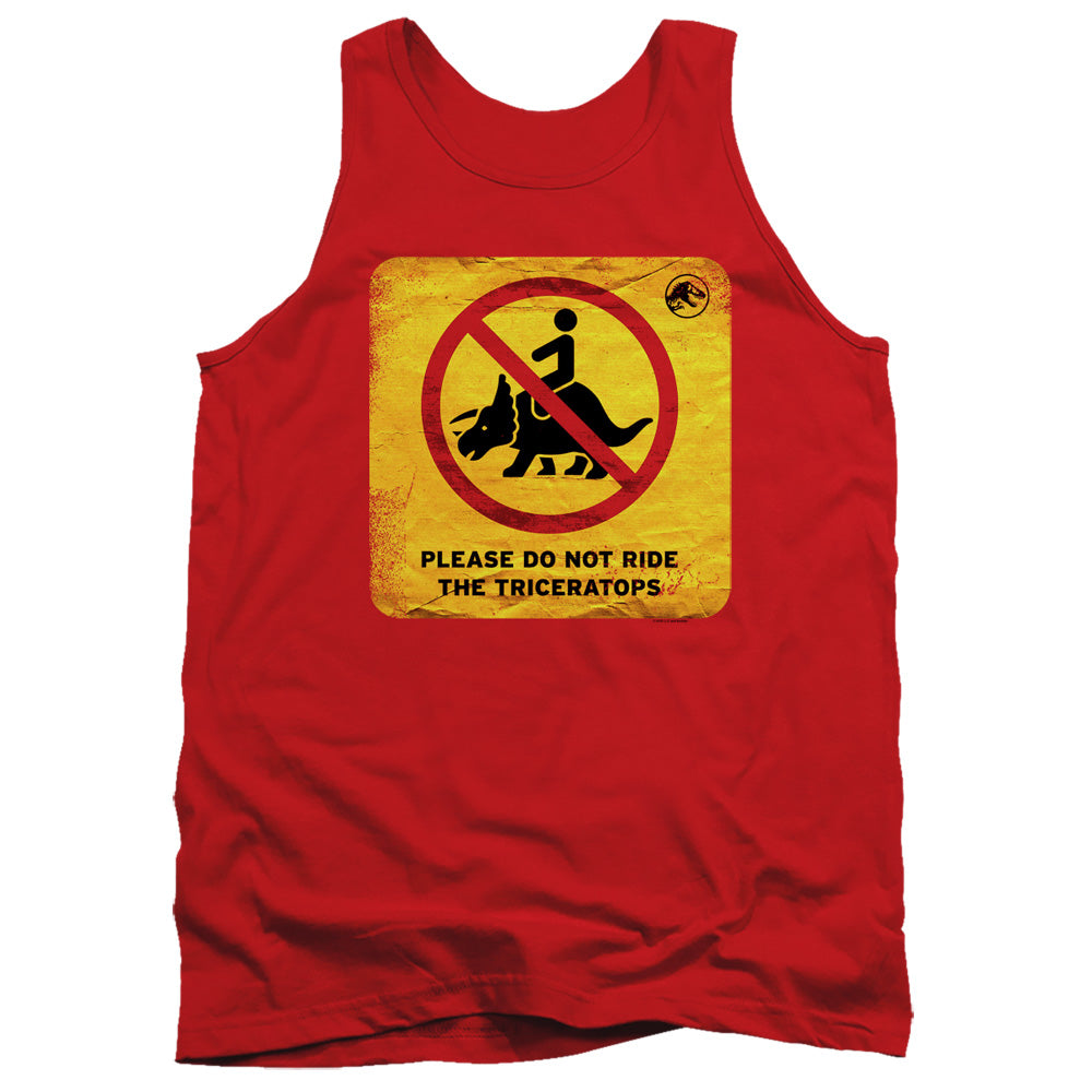 JURASSIC WORLD/DON'T RIDE SIGN