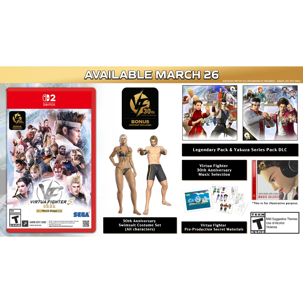 Virtua Fighter 5 R.E.V.O. World Stage 30th Anniversary Edition - Switch 2 (Game-Key Card)