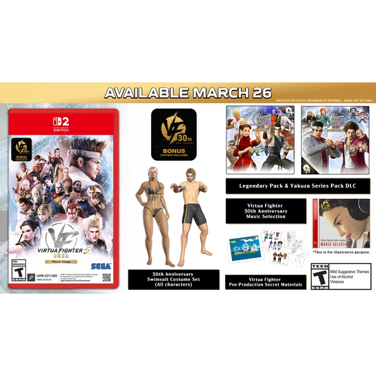 Virtua Fighter 5 R.E.V.O. World Stage 30th Anniversary Edition - Switch 2 (Game-Key Card)