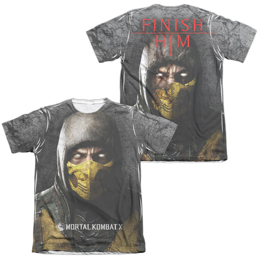 MORTAL KOMBAT X/FINISH HIM (FRONT/BACK PRINT)