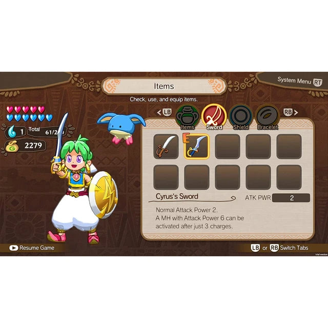 Wonder Boy: Asha in Monster World - Switch