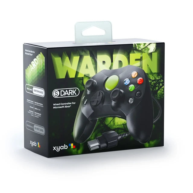 Xbox Original Wired Controller WARDEN: Dark Black - xyab