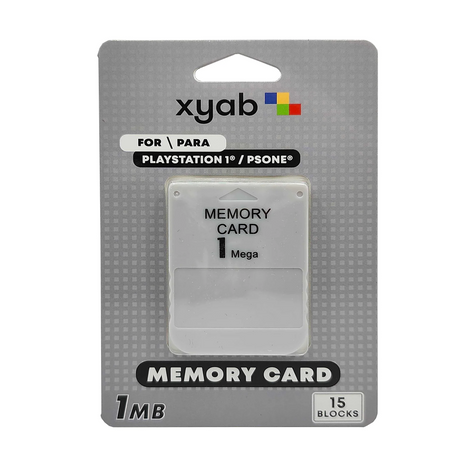 Playstation / PSOne / PS1 Memory Card: 1MB - XYAB