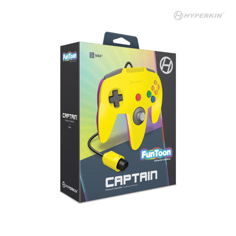N64 Controller Captain Premium: Rival Yellow - Hyperkin