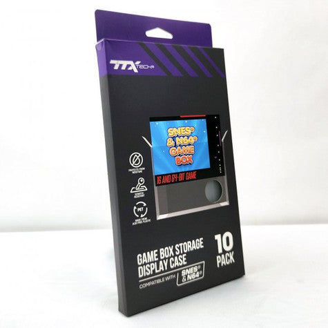 Game Box Storage Display Case: SNES/N64 Games (10) - TTX