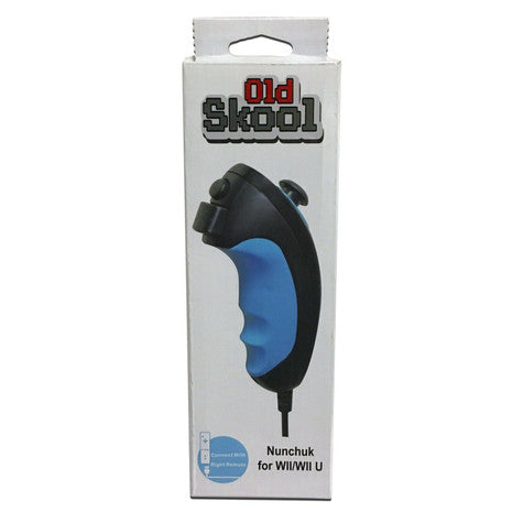Wii / Wii U Nunchuk Controller: Black - Old Skool