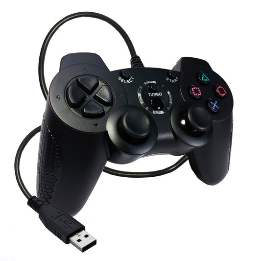 PS3 Controller Wired USB - Black Old Skool