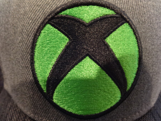 xBox 3D Embroydered Charcoal Heather Shap Back Hat