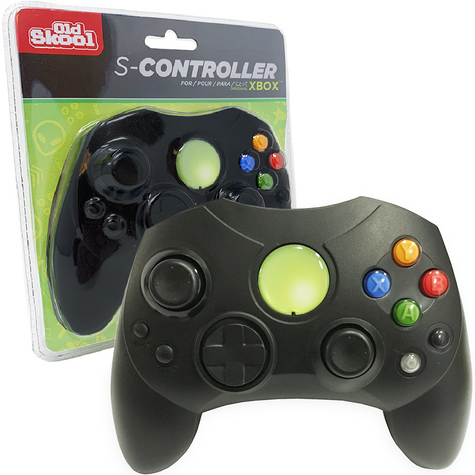 Xbox Original Wired Controller Black - Old Skool