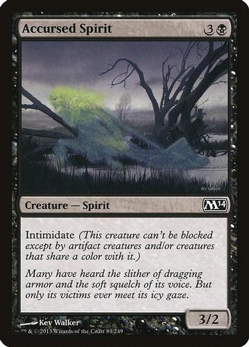Accursed Spirit Magic The Gathering Magic 2014