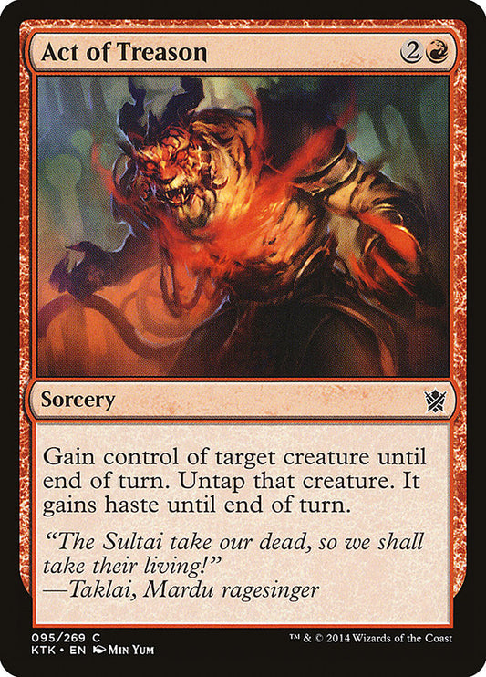 Act of Treason Magic The Gathering Khans of Tarkir