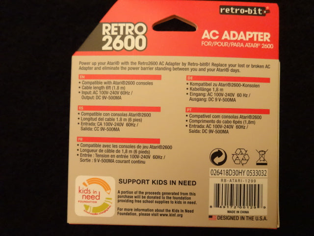 Atari 2600 AC Adapter by Retro-Bit