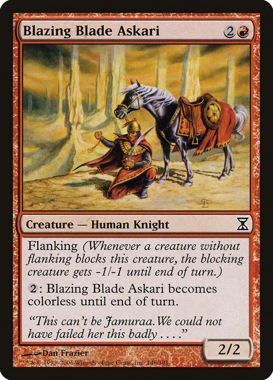 Blazing Blade Askari Magic The Gathering Time Spiral