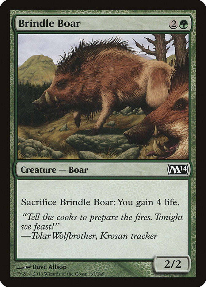 Brindle Boar Magic The Gathering Magic 2014 M14