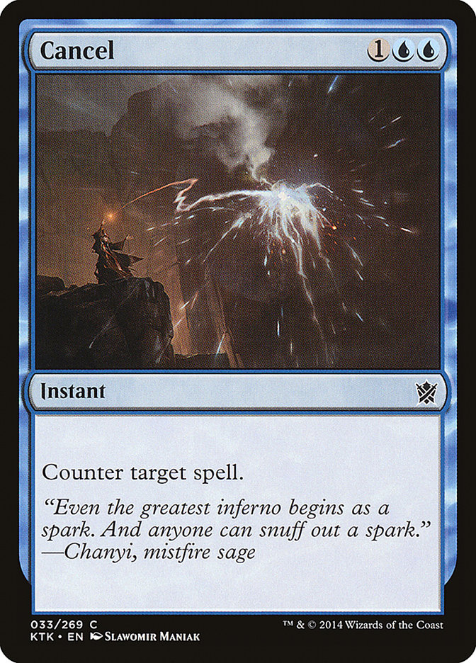 Cancel - Magic The Gathering - Khans of Tarkir