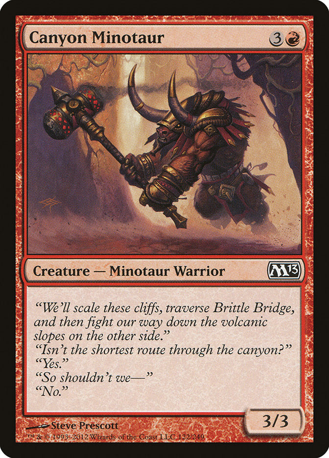 Canyon Minotaur Magic The Gathering Magic 2013 M13