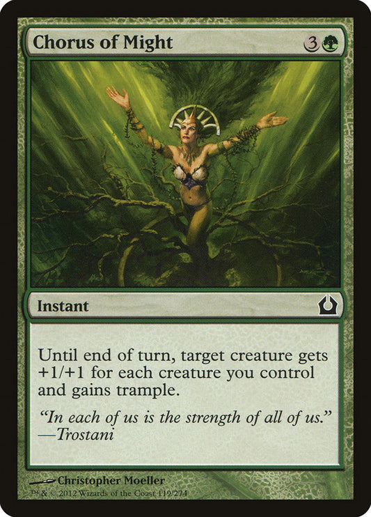 Chorus of Might Magic The Gathering Return to Ravnica