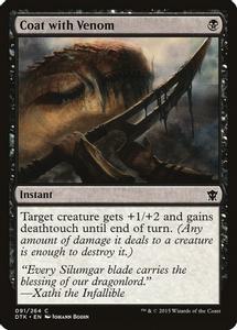 Coat with Venom - Dragons of Tarkir - Magic The Gathering