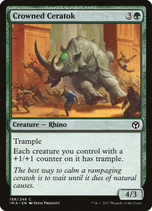 Crowned Ceratok - Magic The Gathering - Iconic Masters ima-158