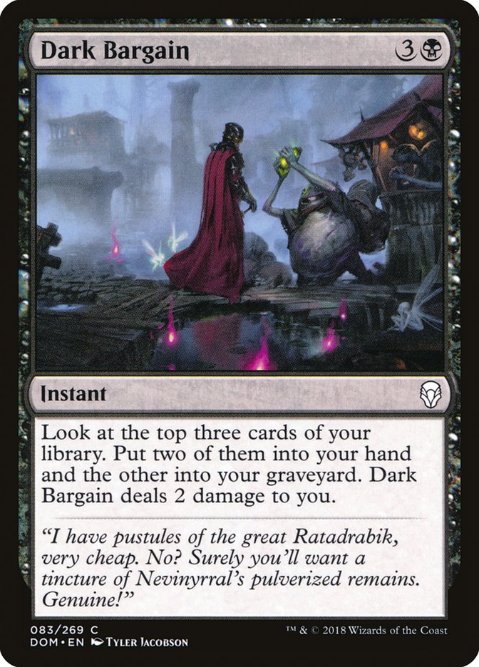 Dark Bargain magic The gathering Dominaria dom-83
