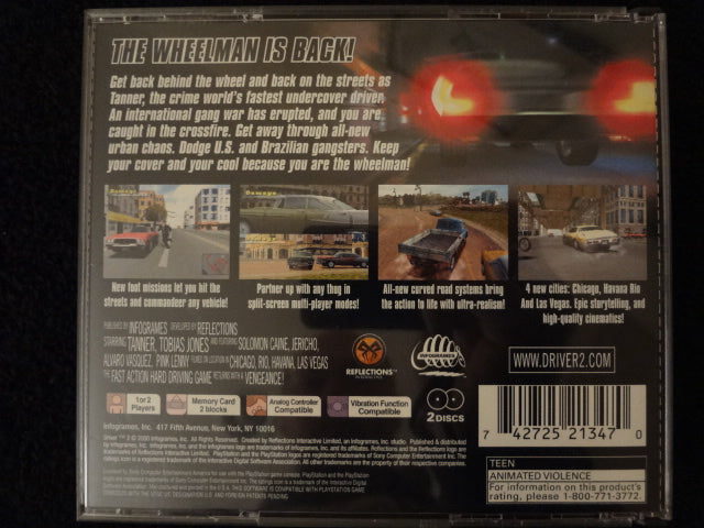 Driver 2 The Wheelman Is Back Sony PlayStation
