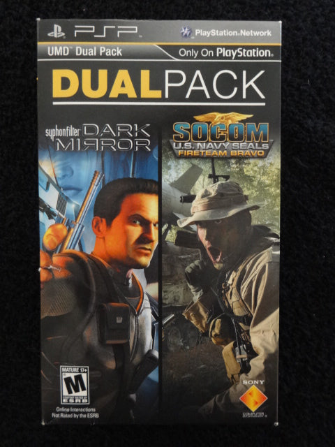 Dual Pack Syphon Filter Dark Mirror Socom U.S. Navy Seals Fireteam Brovo