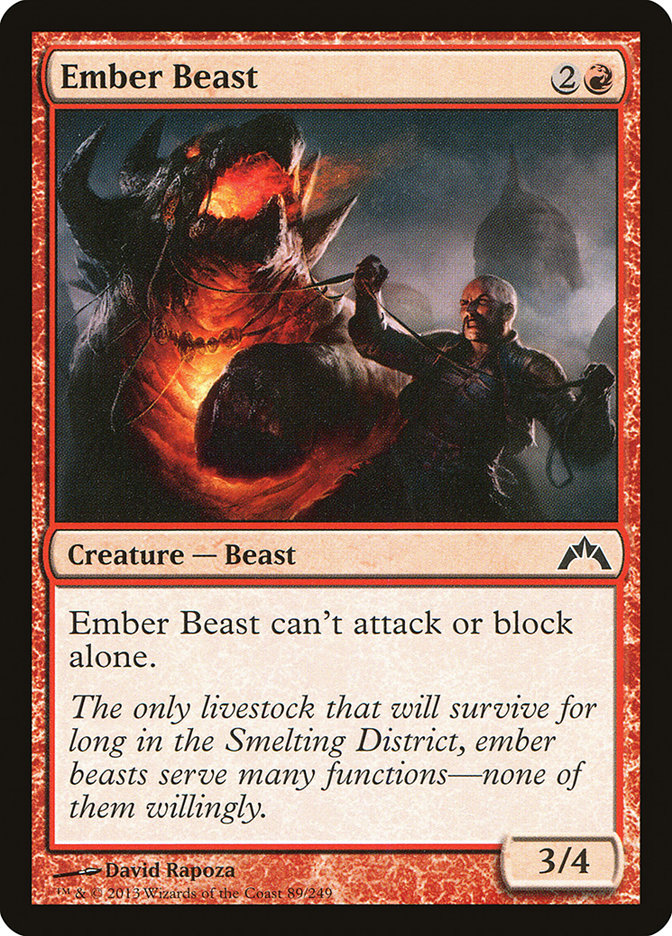 Ember Beast - Magic The Gathering - Gatecrash
