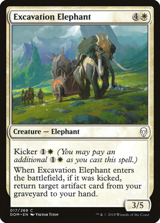 Excavation Elephant - Magic The Gathering - Dominaria dom-17