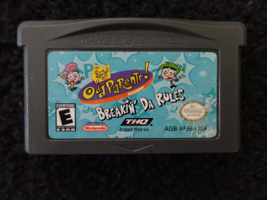 Fairly Odd Parents Breakin' Da Rules Nintendo Game Boy Advance