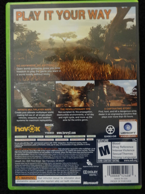 Farcry 2 Microsoft Xbox 360