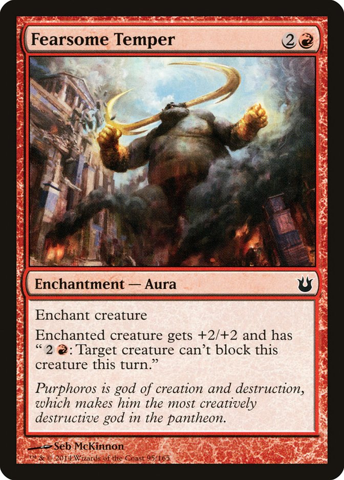 Fearsome Temper Magic The Gathering Born of the Gods