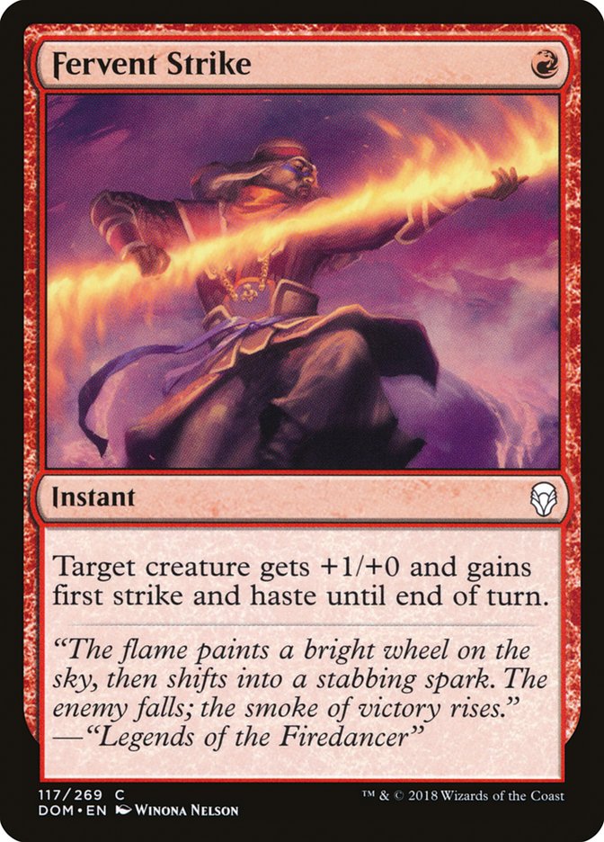 Fervent Strike - Magic The Gathering - Dominaria dom-117