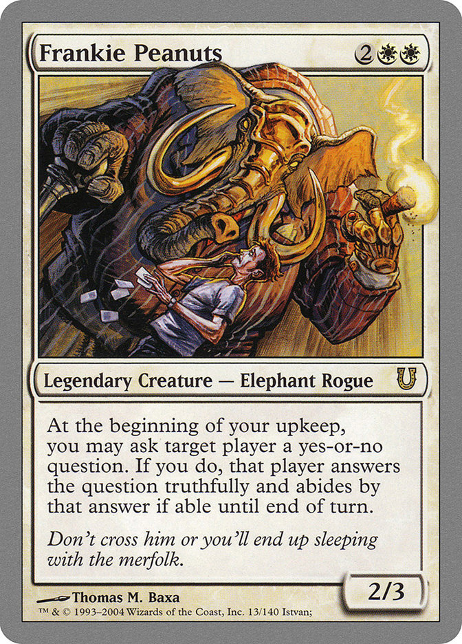 Frankie Peanuts Magic The Gathering Unhinged 13
