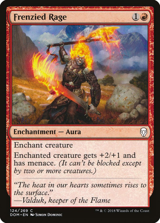 Frenzied Rage - Magic The Gathering - Dominaria dom-124
