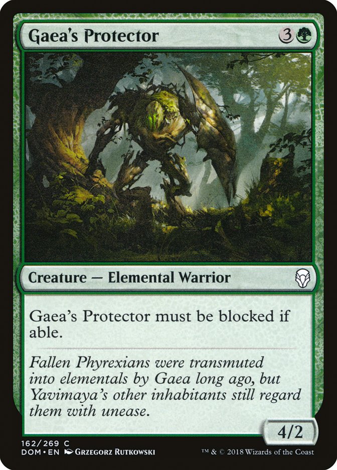 Gaea's Protector Magic The Gathering Dominaria dom-162