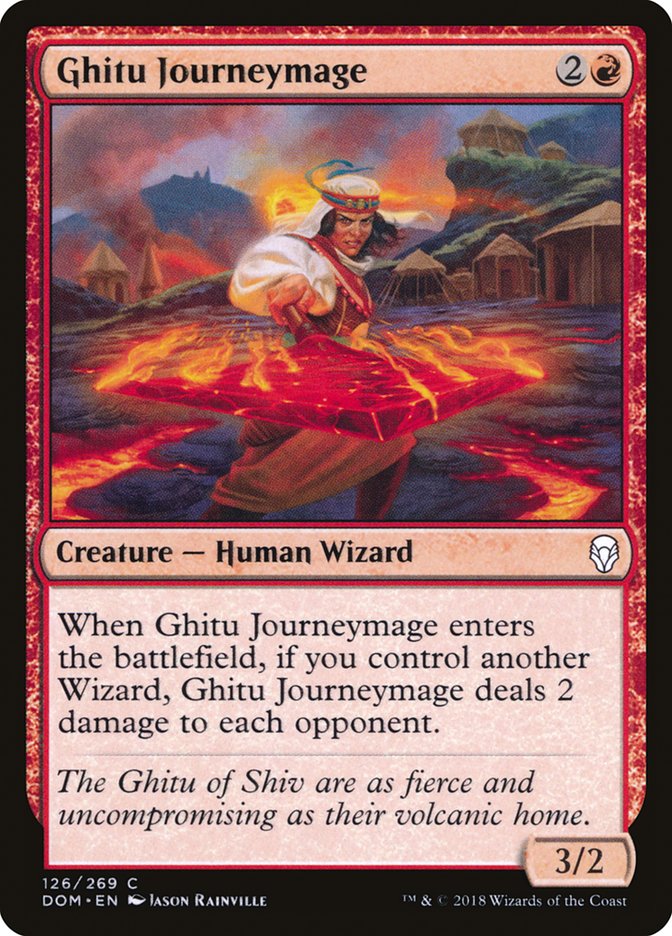 Ghitu Journeymage Magic The Gathering Dominaria dom-126